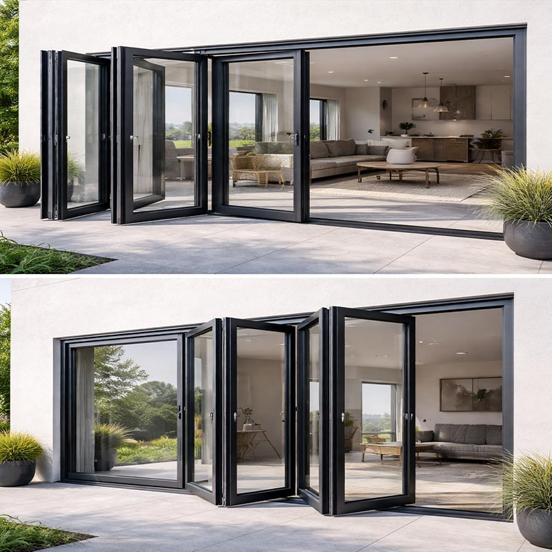 Pintu Aloi Aluminium Lipat