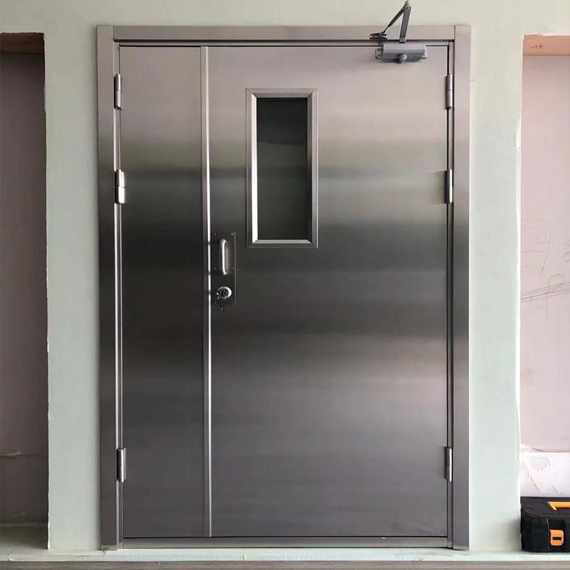 Pintu Masuk Berkadar Api Keluli Tahan Karat Mewah